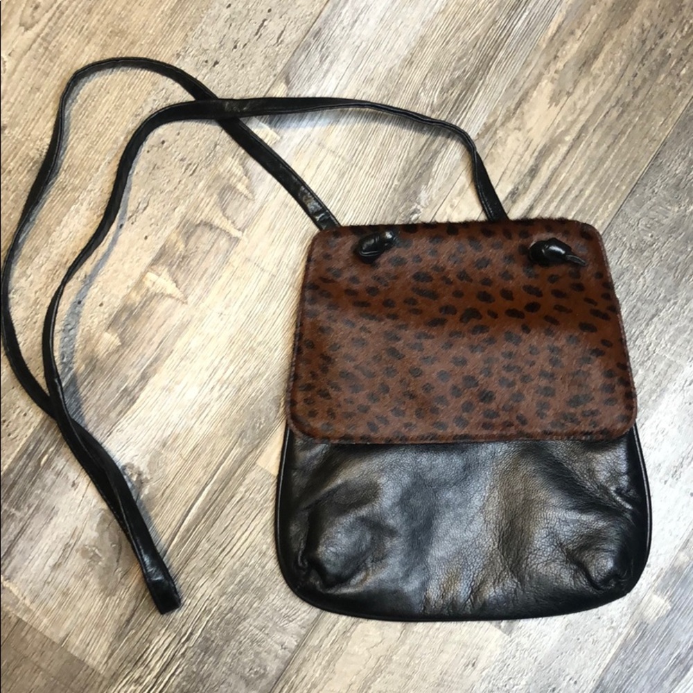 Viva Bags Of California Blk Leather/Suede bag